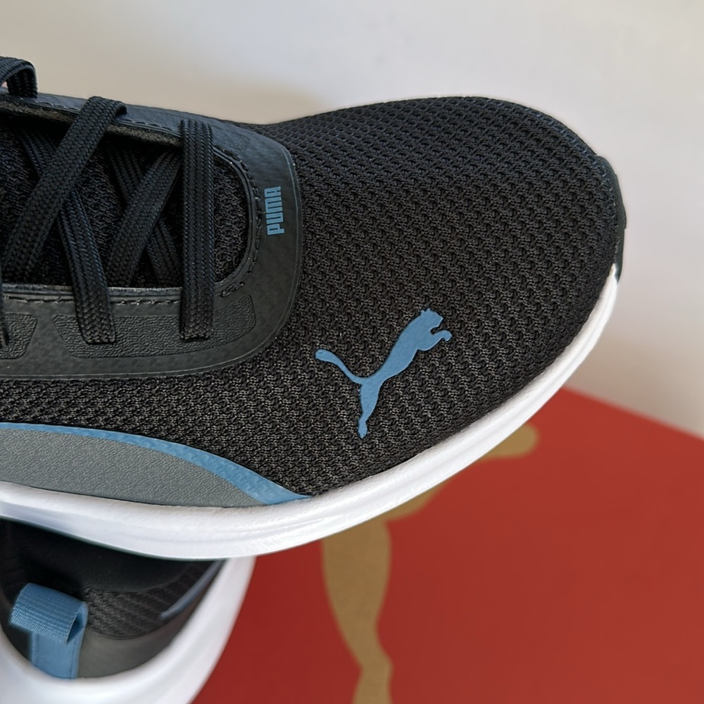 PUMA Men’s Running Sneakers Black and Blue - Picture 14 of 16